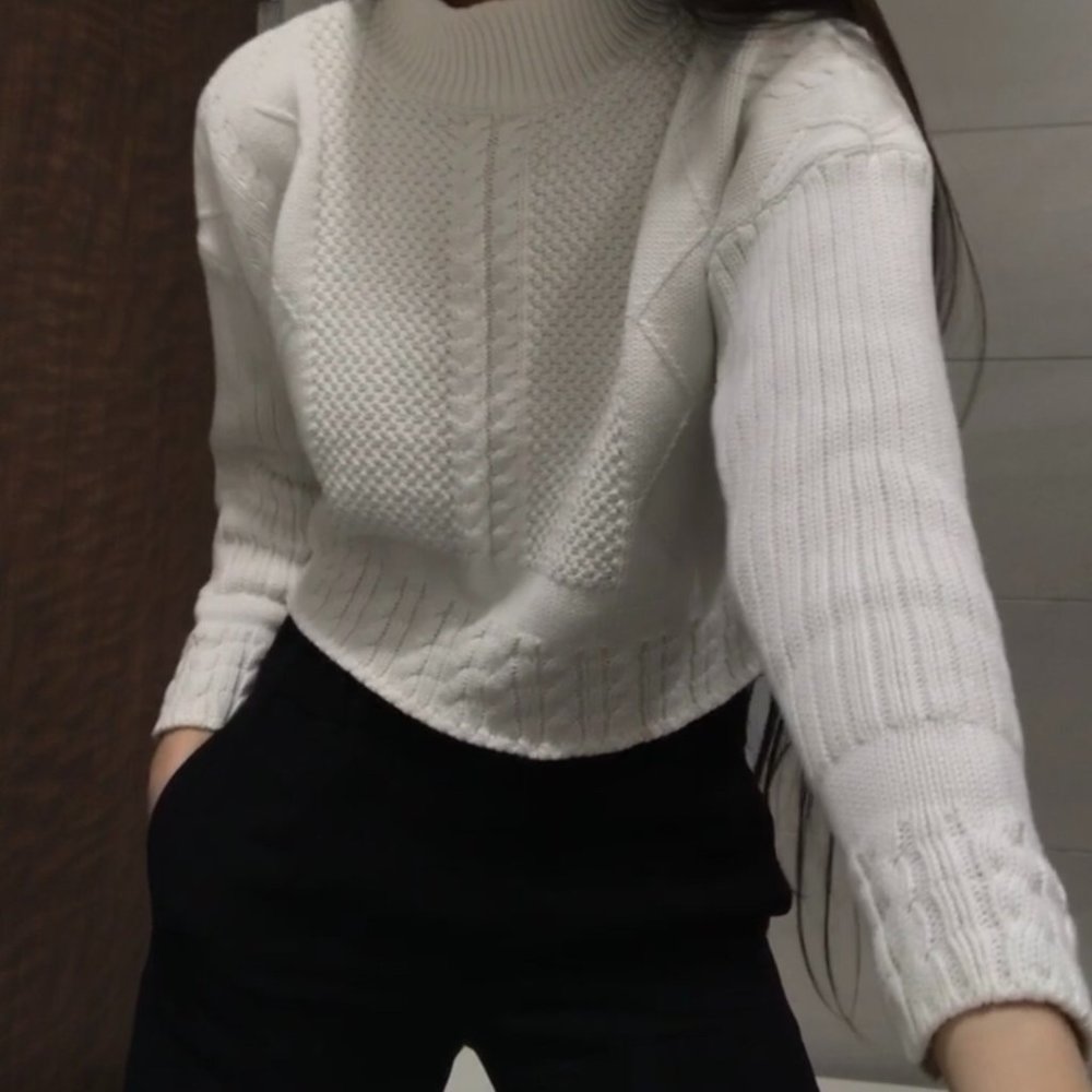 Cropped Knit Top